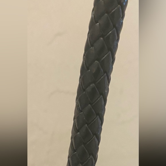 Brighton Straw Tote Shoulder Bag, Black & Tan - Picture 4 of 9